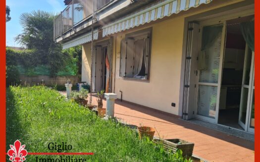 Trilocale con giardino